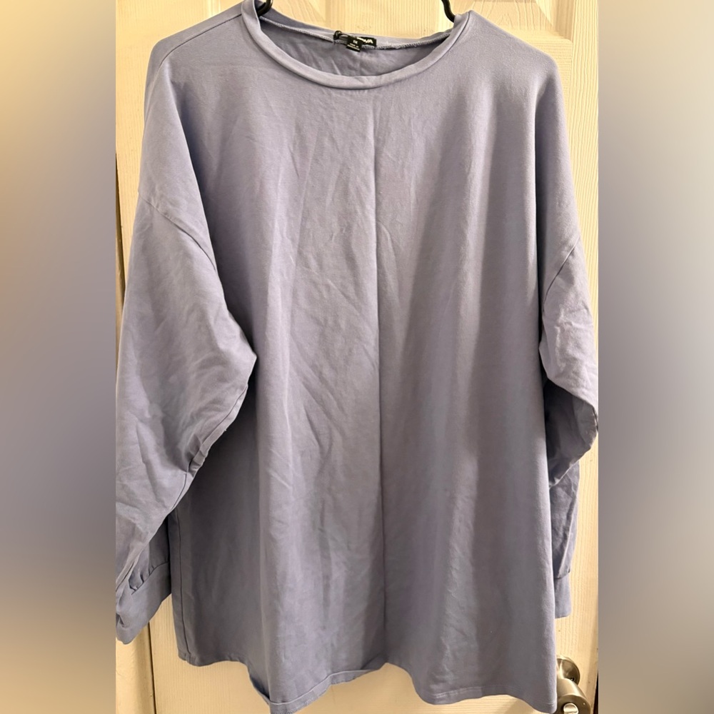 Fashion Nova Light Blue long sleeve shirt size XL